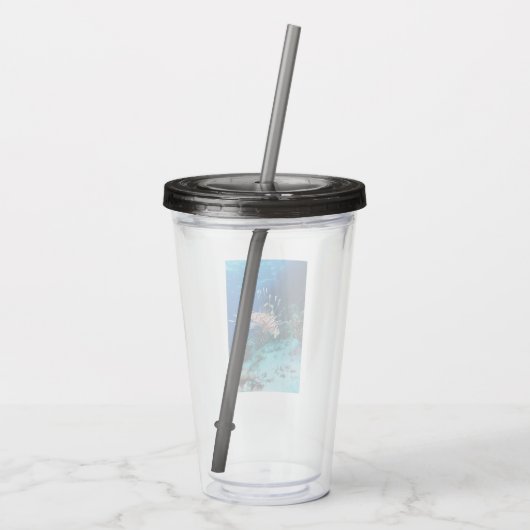 Seeteufel oder Seemeilen, Seefische der Ocean Reef Acryltrinkbecher (Rückseite)