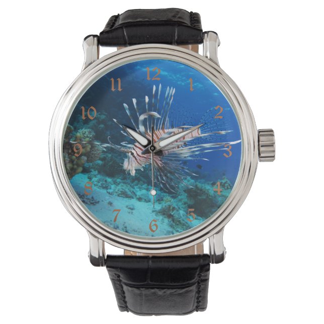 Seeteufel oder Seemeilen, Seefische der Ocean Reef Armbanduhr (Vorderseite)