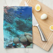 Seeteufel oder Seemeilen, Seefische der Ocean Reef Geschirrtuch (Viertel Falte)