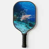 Seeteufel oder Seemeilen, Seefische der Ocean Reef Pickleball Schläger (Rückseite)