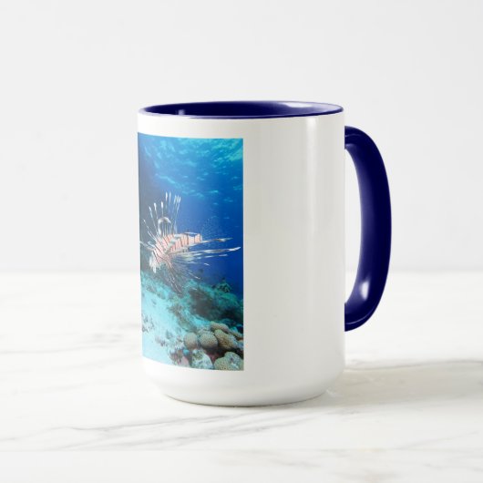 Seeteufel oder Seemeilen, Seefische der Ocean Reef Tasse (VorderseiteRechts)