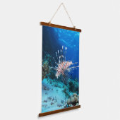 Seeteufel oder Seemeilen, Seefische der Ocean Reef Wandteppich Mit Holzrahmen (Gewinkelt)