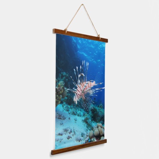 Seeteufel oder Seemeilen, Seefische der Ocean Reef Wandteppich Mit Holzrahmen (Gewinkelt)