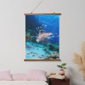 Seeteufel oder Seemeilen, Seefische der Ocean Reef Wandteppich Mit Holzrahmen (Schlafzimmer)