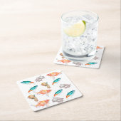 Seeteufel Rechteckiger Pappuntersetzer (Vor Ort)