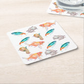 Seeteufel Rechteckiger Pappuntersetzer (angewinkelt)