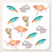 Seeteufel Rechteckiger Pappuntersetzer (Vorderseite)