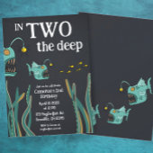 Seeteufel Tiefsee Zweiter Geburtstag Einladung