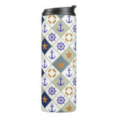 Seethema-Muster 2 Thermosbecher (Nach links gedreht)