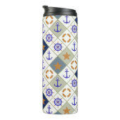 Seethema-Muster 2 Thermosbecher (Nach rechts gedreht)