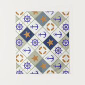 Seethema-Muster 2 Wandteppich (Vorderseite)