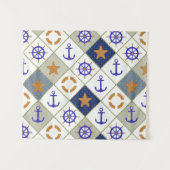 Seethema-Muster 2 Wandteppich (Vorderseite (Horizontal))