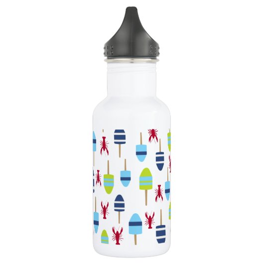 Seethemaboje und -hummer mit Monogramm Trinkflasche (Links)