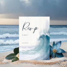 Seetranel Ocean Waves Nautical Monogram Wedding
