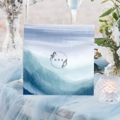 Seetranel Ocean Waves Nautical Monogram Wedding Save The Date