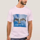 seetrangiges T-Shirt für Männer (Vorderseite)