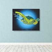 SEETURTLE AUF LEINWAND 20 "x 16" (Insitu (Holzboden))