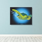 SEETURTLE AUF LEINWAND 20 "x 16" (Insitu (Holzboden))