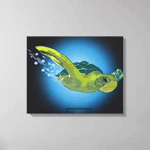 SEETURTLE AUF LEINWAND 20 "x 16"