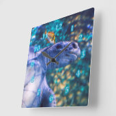 SEETURTLE MANICY QUADRATISCHE WANDUHR (Winkel)