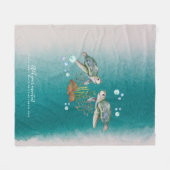 SEETURTLES Personalisiert Fleecedecke (Vorderseite (Horizontal))