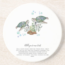 SEETURTLES Personalisiert Getränkeuntersetzer