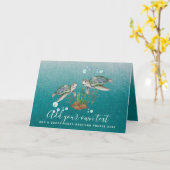 SEETURTLES Personalisiert Karte (Gelbe Blume)