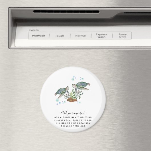 SEETURTLES Personalisiert Magnet (In Situ (Geschirrspüler))
