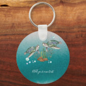 SEETURTLES Personalisiert Schlüsselanhänger (Vorderseite)