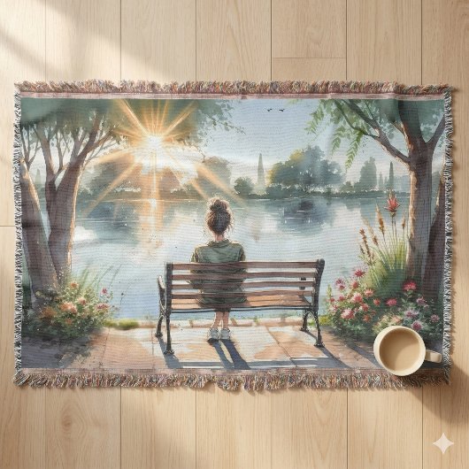 Seeufer bei Sonnenuntergang Decke