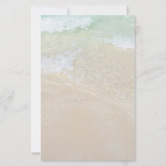 Seeufer - Einladung von Sand Dollar (Rückseite)