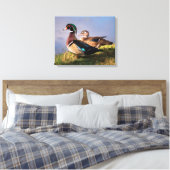 Seeufer, Holzente Leinwanddruck (Insitu (Schlafzimmer))