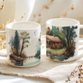Seeufer-Hütten-Camper-Spaß Sommer Kaffeetasse