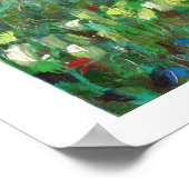 Seeufer in der Bretagne an der roten Barriere Poster (Ecke)