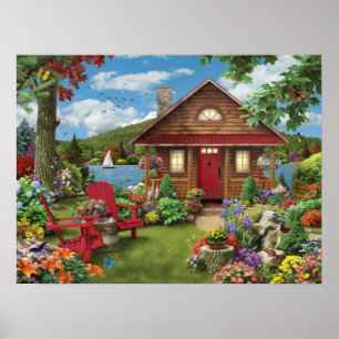 "Seeufer-Rückzug-" Plakat Alan Giana