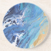 Seeufer Sandstein Untersetzer (Vorne)