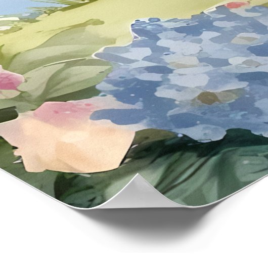 Seeufer Swing im Romantik Poster (Ecke)