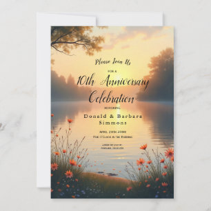 Seeufer-Zwielicht Flüstert am Wasser Einladung