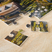 Seeuferhäuschen mit Ruderboot Puzzle (Seite)