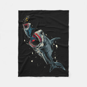 Seeungeheuer Jagd Megalodon Scuby Diver Gi Fleecedecke