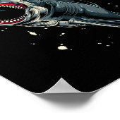 Seeungeheuer Jagd Megalodon Scuby Diver Gi Poster (Ecke)