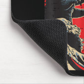 Seeungeheuer und Katzenkämpfe Wellen japanische Mä Mousepad (Ecke)