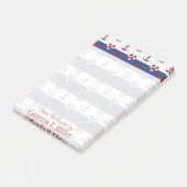 SeeUS Flagge-Muster | addieren Ihren Namen Post-it Klebezettel (angewinkelt)