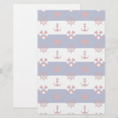 SeeUS Flagge-Muster Briefpapier (Vorne/Hinten)