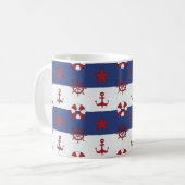 SeeUS Flagge-Muster Kaffeetasse (Vorderseite Links)