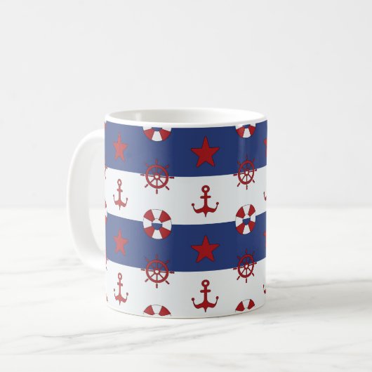 SeeUS Flagge-Muster Kaffeetasse (Vorderseite Links)