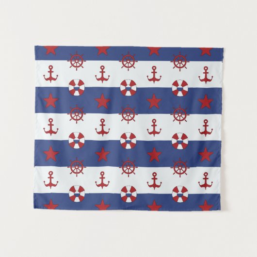 SeeUS Flagge-Muster Wandteppich (Vorderseite (Horizontal))