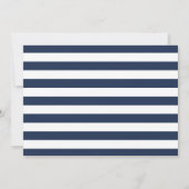 Seeverkehr | Classic Navy Blue Nautical Flags Save The Date (Rückseite)