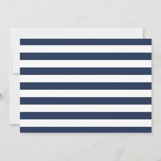 Seeverkehr | Classic Navy Blue Nautical Flags Save The Date (Rückseite)
