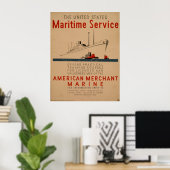 Seeverkehr Großschiff mit Tugboats WPA Poster (Heimbüro)